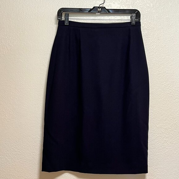 Liz‎ Claiborne Collection 100% Wool Pencil Straight Skirt Women 8 fits like 6 - Picture 1 of 9